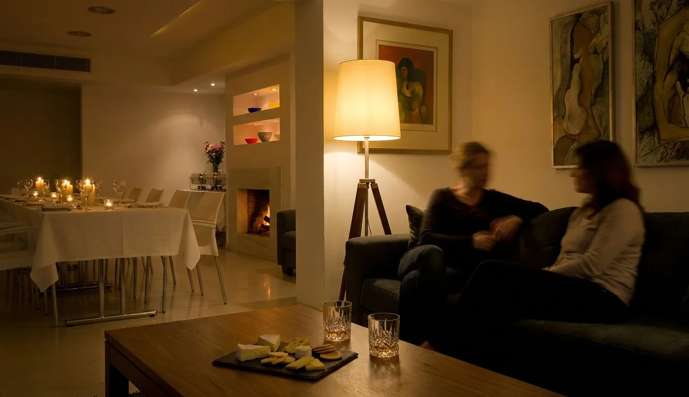 Evening lounge atmosphere