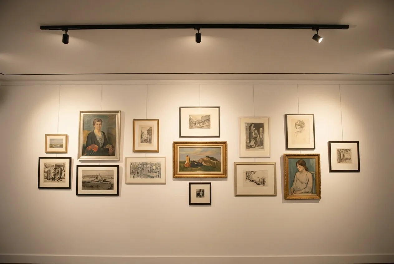 Gallery art exhibition wall